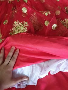 Girls Red Partywear Dress | Function Wear Gown