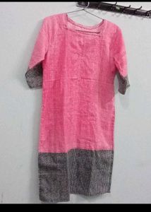 Pink & Gray Kurti/Top