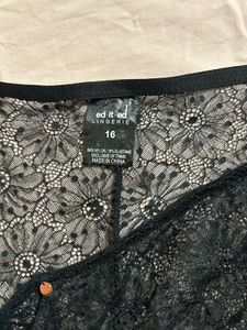 Elegant Black Lace Panties