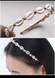 Cowrie Shell हेयर एक्सेसरीज़