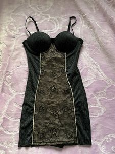 Bebe Black Lace Mini Dress/Top