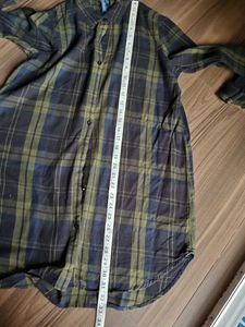 Checked Smart Open Shirt(Wear Over Style)