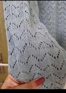Blue Knit Cardigan