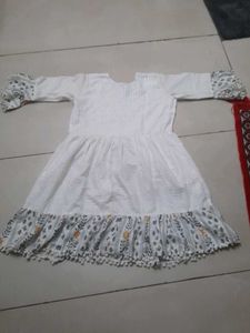 White Embroidered Kurta New