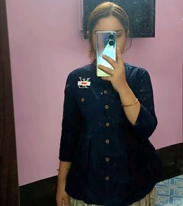 Navy Blue Top Shirt