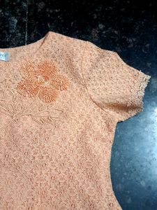 Peachish Orange Top