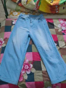 Wide Leg Denim Jeans