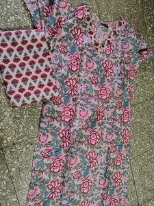 Cotton Kurti Pant Set