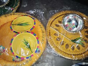 Haldi And Mehndi Plate
