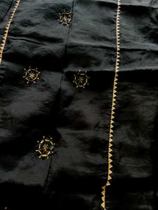 Elegant Black Kurta with handwork