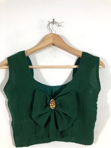 Dark Green Lehenga Choli Set (Women’s)