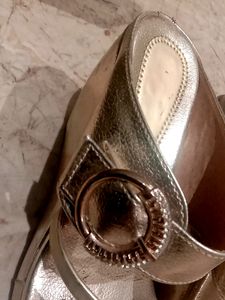 Golden Wedding Wear Sandals