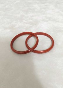 orange Bangles (Set of 2)