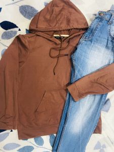 ✨AESTHETIC BEAUTIFUL BROWN HOODIE