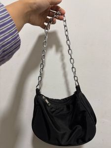 Solid Steel Shoulder Bag