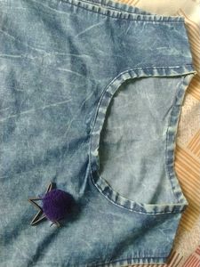 Denim Mini Dress top