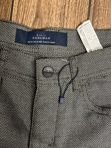 ZARA Man Gray Herringbone Dress Pants - Slim Fit