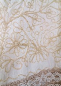 Vintage Crochet Trimmed Blouse New