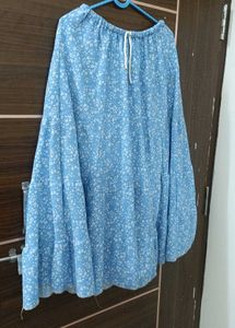 Floral Blue Skirt
