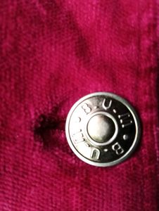Burgundy Velvet Blazer