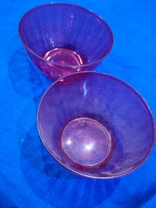Purple Fiber Bowls (Set of 2)