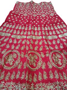 Full Zari Work Wedding Lehenga