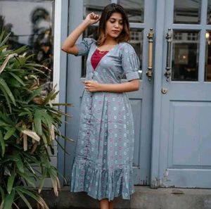 Floral Print Button-Down Dress
