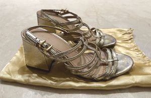 Bershka Imported Gold Heels