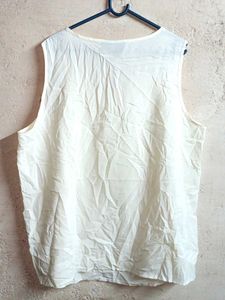 Oversized Tank Top Vest Light Yellow 💛