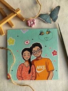 Custom Couple Portrait Canvas