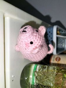 Crochet Cute Piggy Keychain
