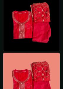 Red Kurta Set