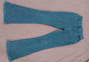 Charcoal Demin Jeans Bellbottom