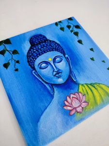 Buddha Acrylic Canvas Painting