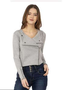 SEQUEND Women Self Design Casual Jacket