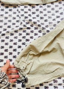baige color parachute pand Pants