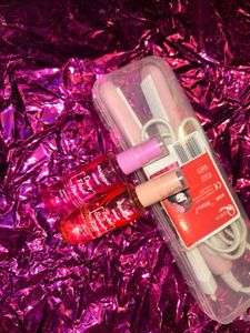 Pink Mini Hair crimping Machine  with Free Perfume
