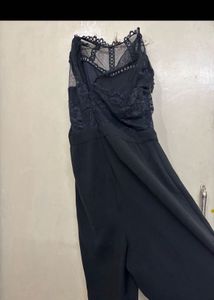 Only black full length jumpsuit