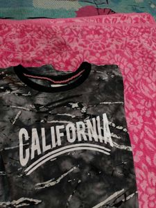 Black Freesize Tshirt Casual Wear