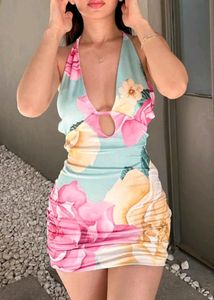 Floral Mini Dress For Summer