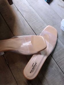 transparent heels