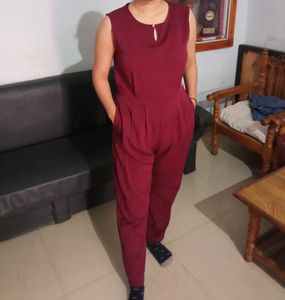 Maroon Jumpsuit