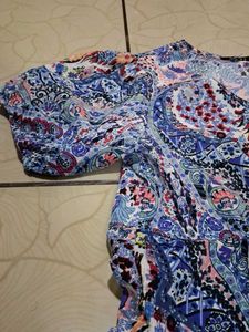 Paisley Print Mini Dress
