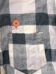 Checked Pattern Casual Men Shirt