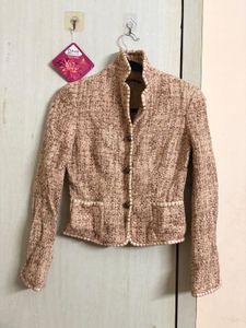 Elegant Tweed Style Jacket