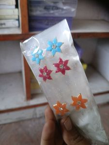 combo of 3 pair Flowers Flower Stud Earrings