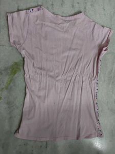 Cute Girls' Pink Graphic Tee