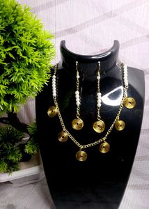✨Golden Spiral Wire Necklace Set Boho Style ✨