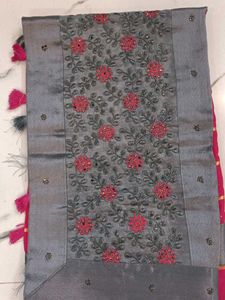 Elegant Embroidered Saree