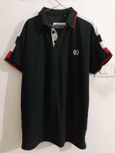Striped Trim Polo Shirt